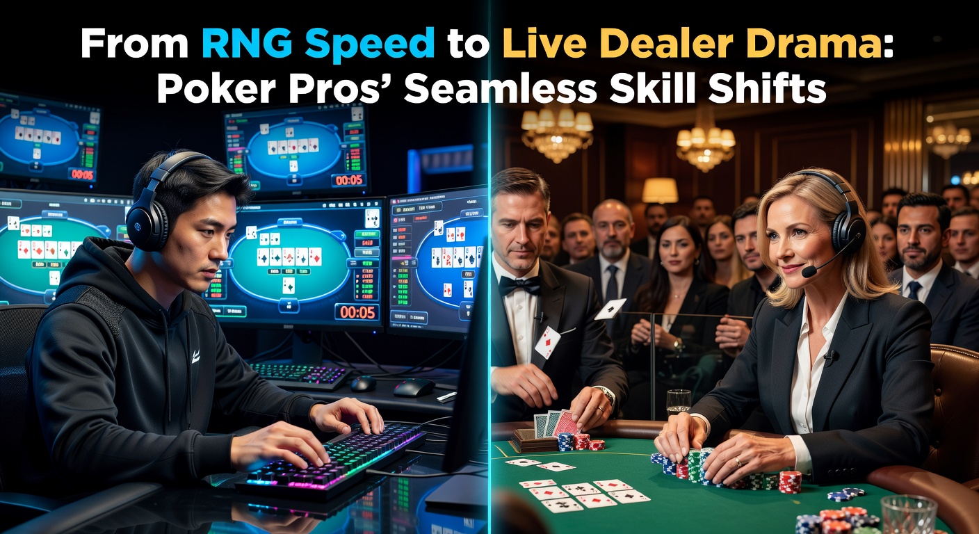 Live dealer poker table buzzing with pros exchanging intense stares during a crucial hand